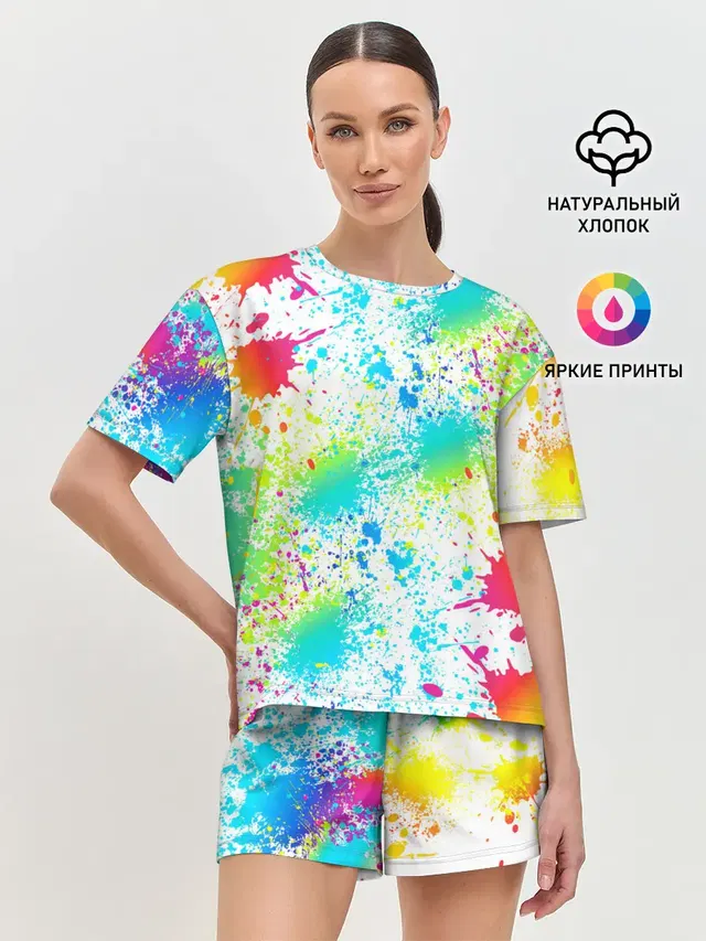 Женская пижама с шортами
