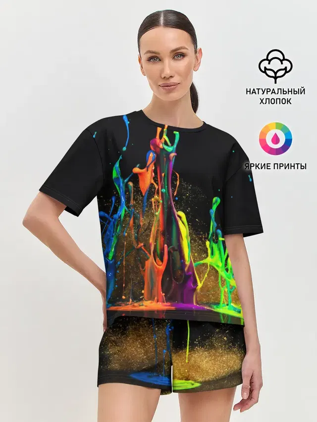 Женская пижама с шортами