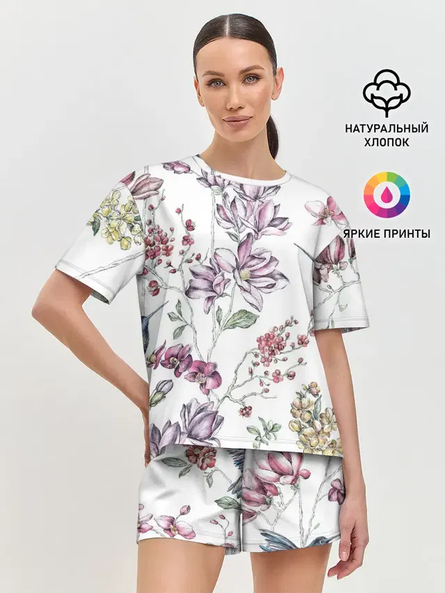 Женская пижама с шортами
