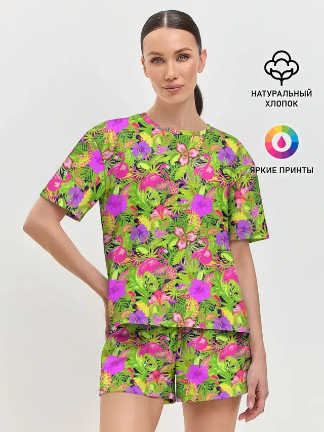 Женская пижама с шортами