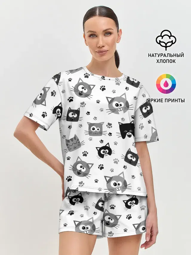 Женская пижама с шортами