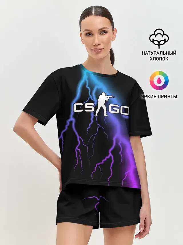 Женская пижама с шортами