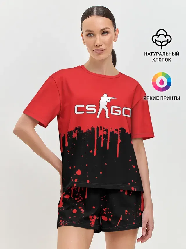 Женская пижама с шортами