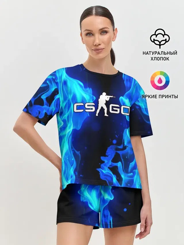 Женская пижама с шортами