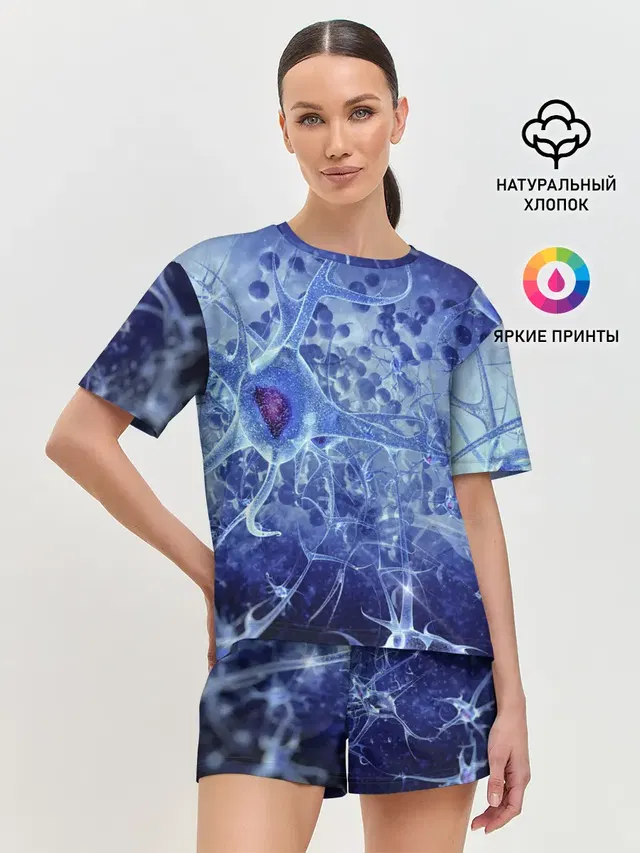 Женская пижама с шортами