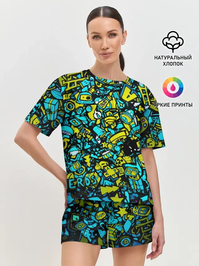 Женская пижама с шортами