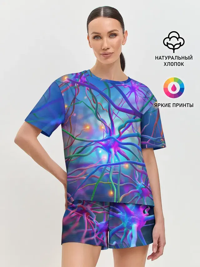 Женская пижама с шортами