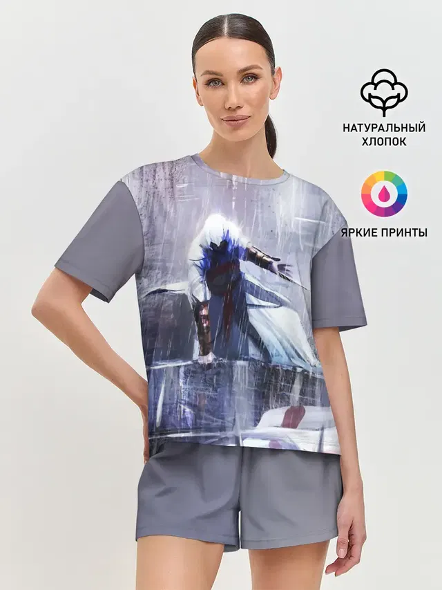 Женская пижама с шортами