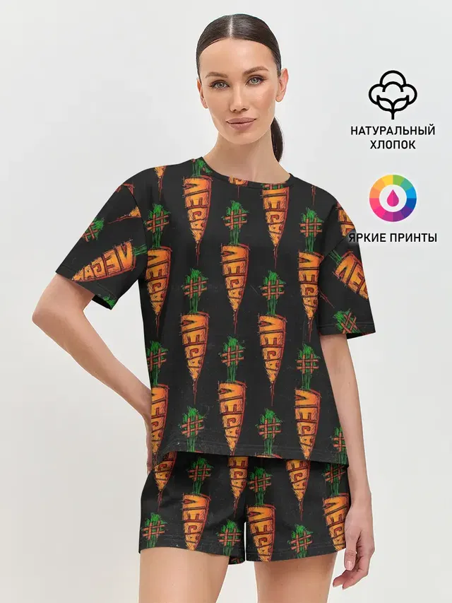 Женская пижама с шортами