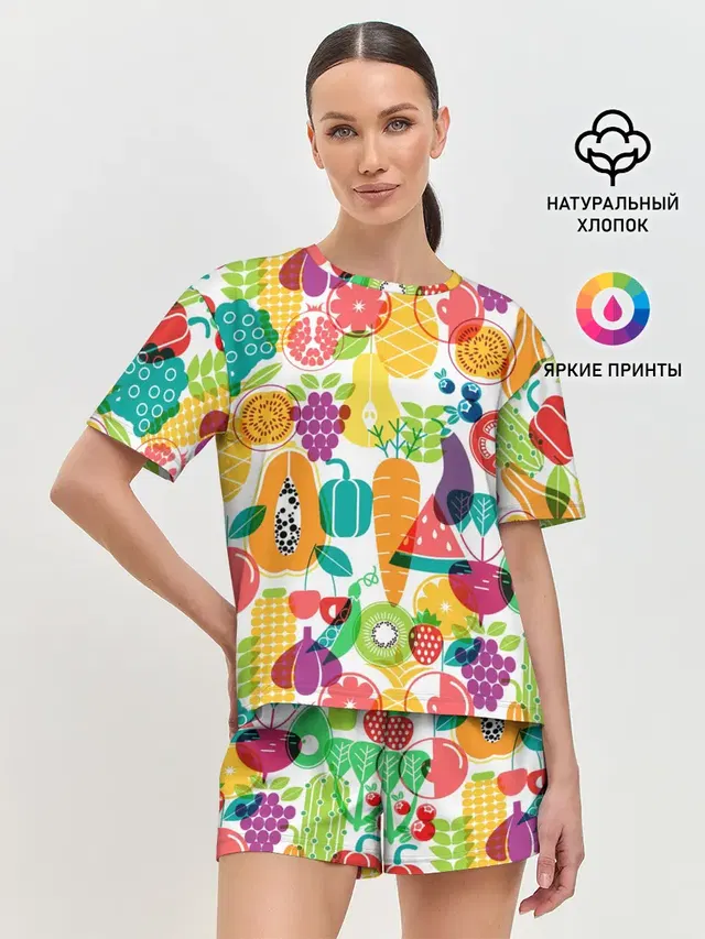 Женская пижама с шортами