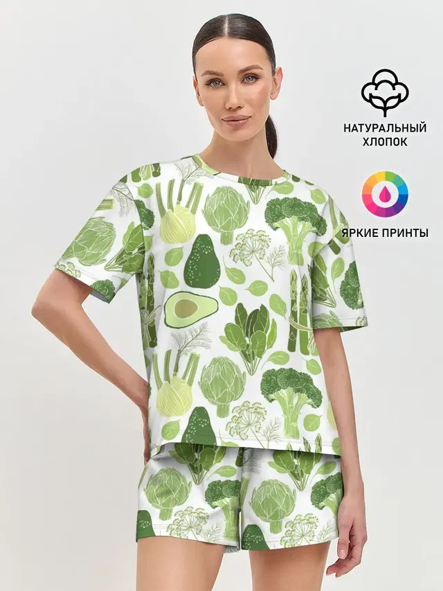 Женская пижама с шортами