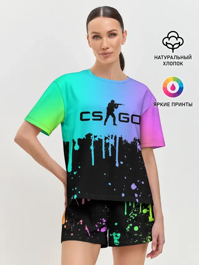 Женская пижама с шортами