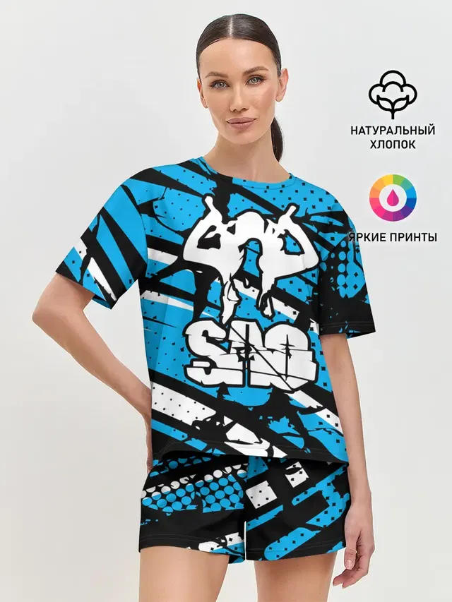 Женская пижама с шортами