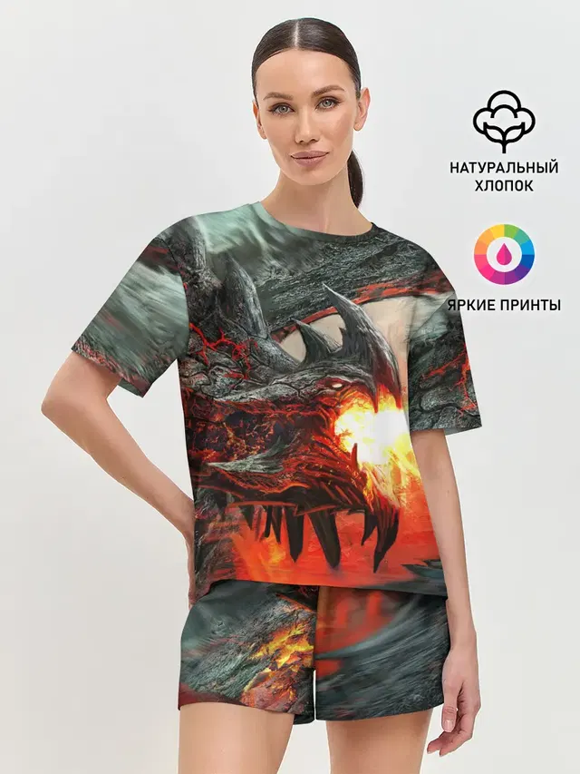 Женская пижама с шортами