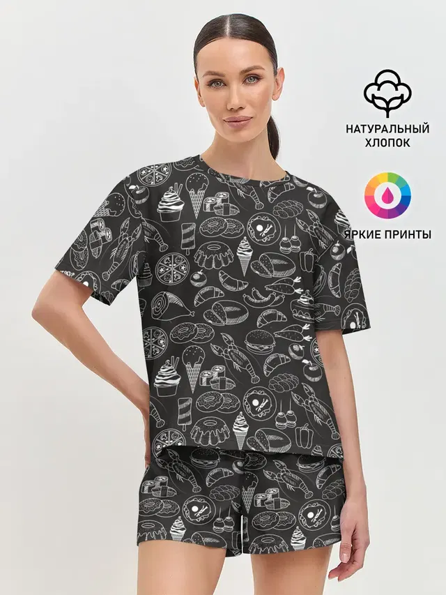 Женская пижама с шортами