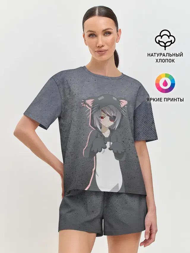 Женская пижама с шортами