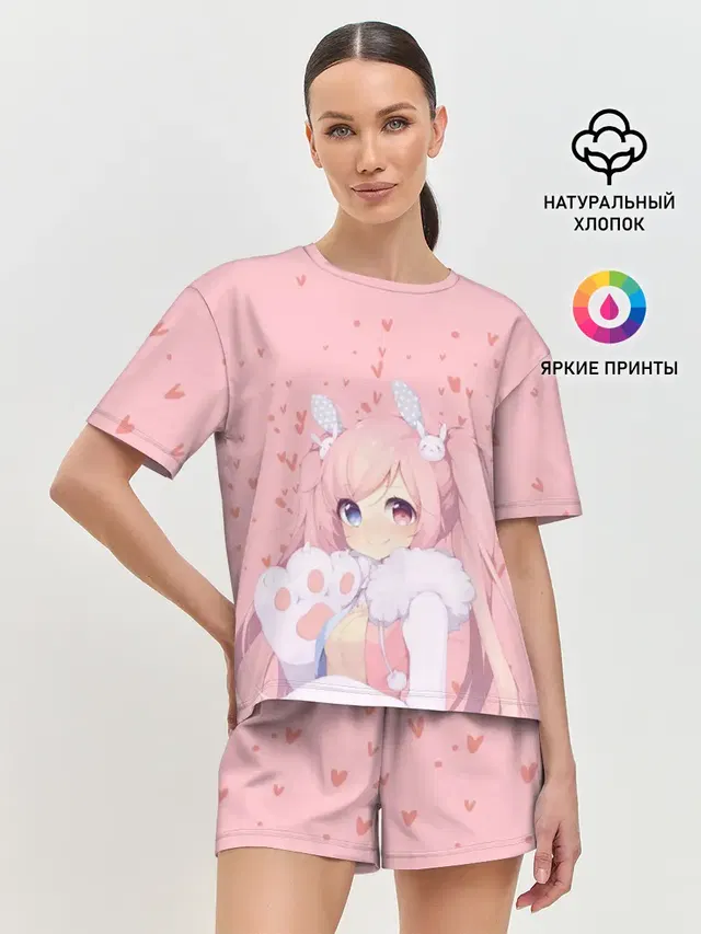 Женская пижама с шортами