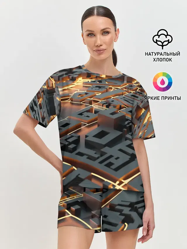 Женская пижама с шортами