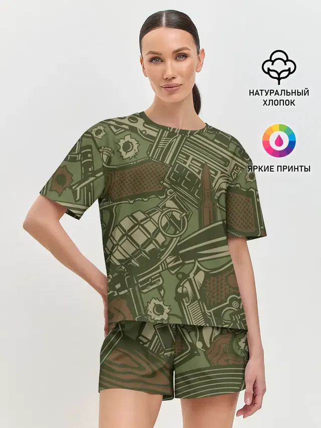 Женская пижама с шортами