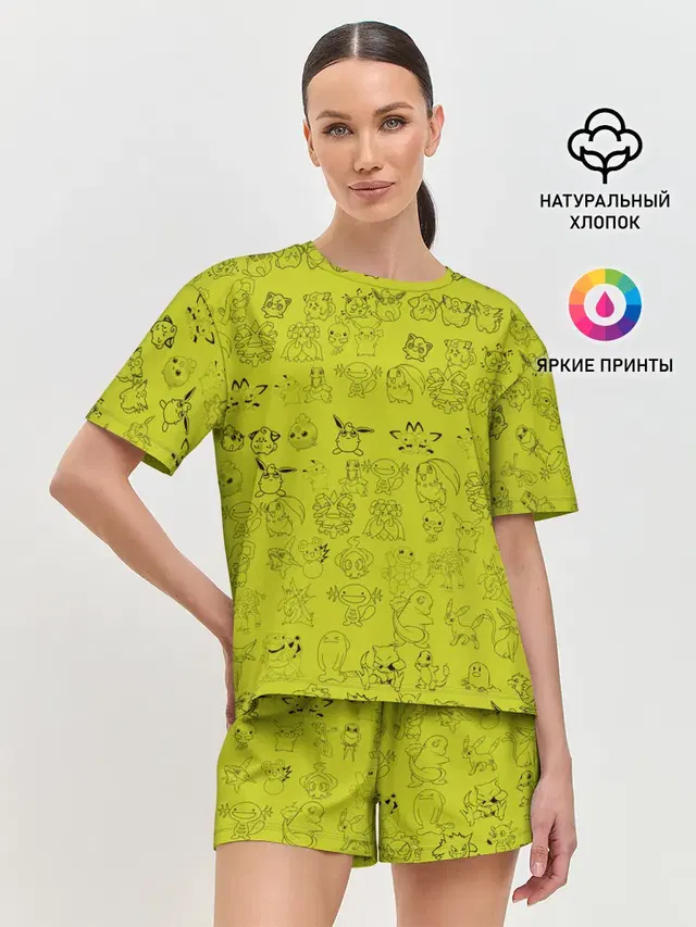Женская пижама с шортами