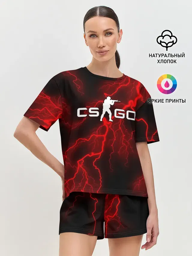 Женская пижама с шортами