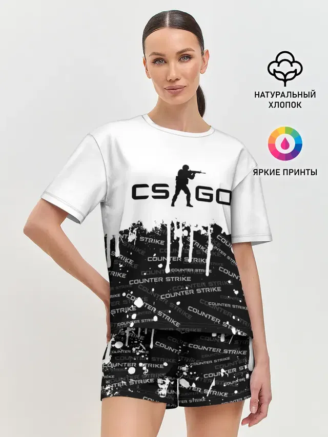 Женская пижама с шортами