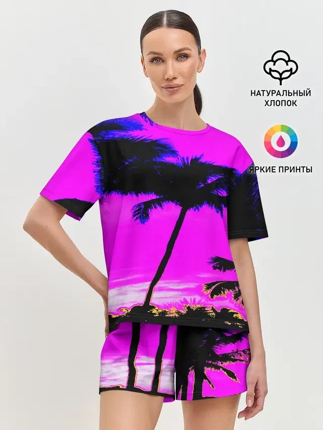 Женская пижама с шортами