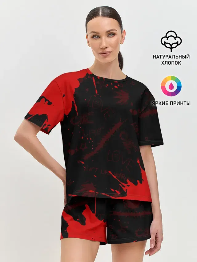 Женская пижама с шортами