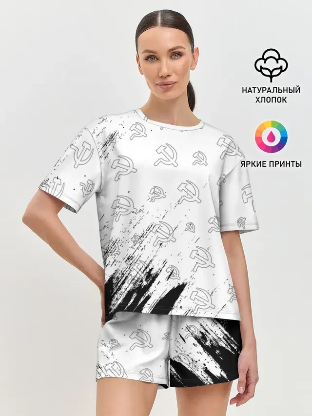 Женская пижама с шортами