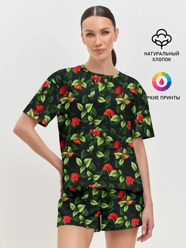 Женская пижама с шортами