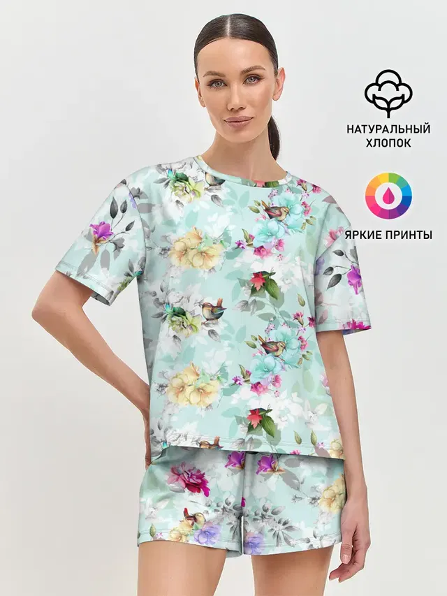 Женская пижама с шортами
