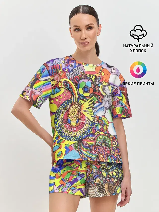 Женская пижама с шортами