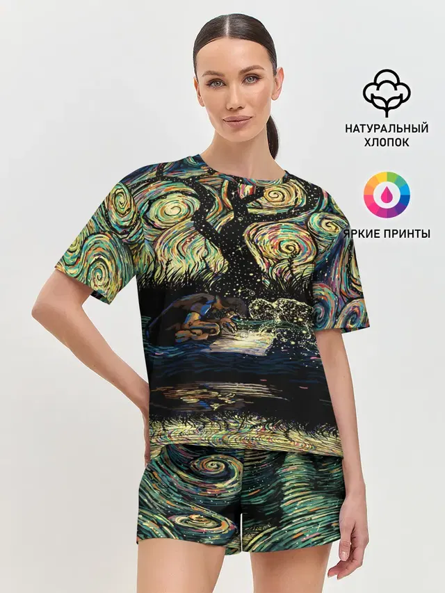 Женская пижама с шортами