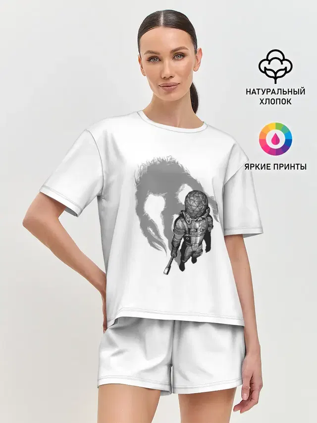 Женская пижама с шортами