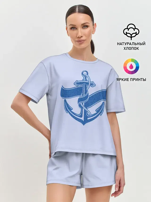 Женская пижама с шортами