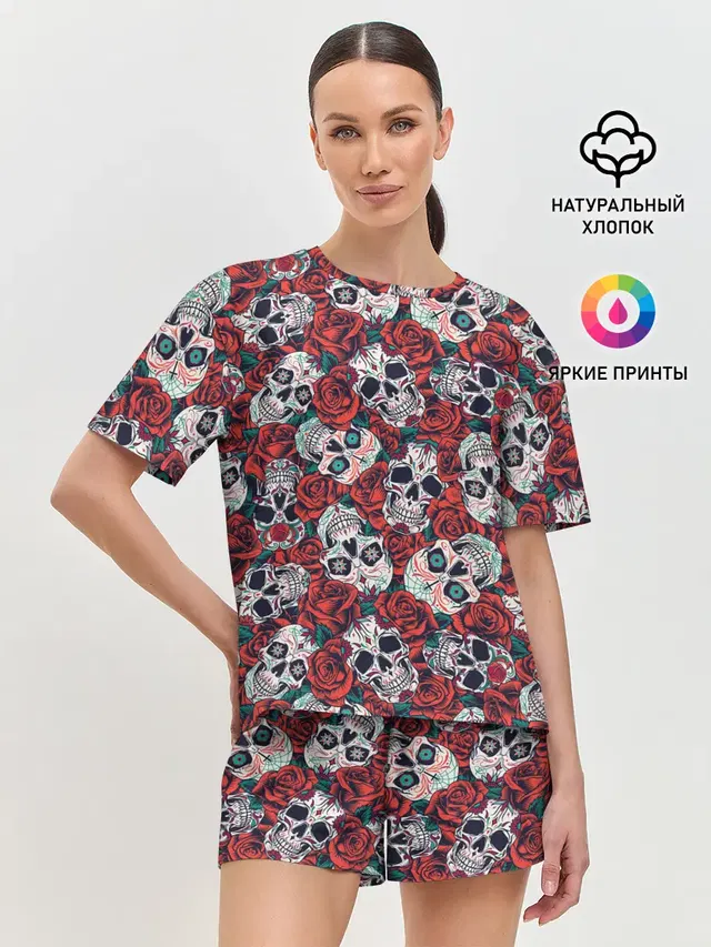 Женская пижама с шортами