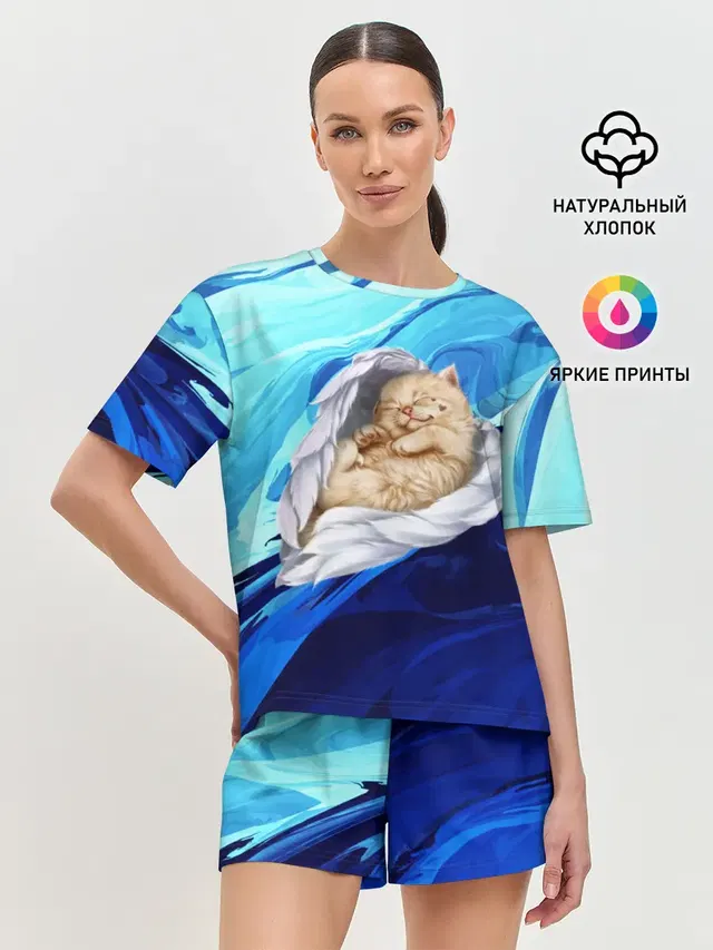 Женская пижама с шортами