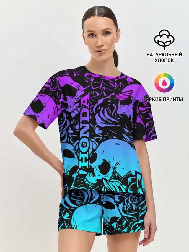 Женская пижама с шортами