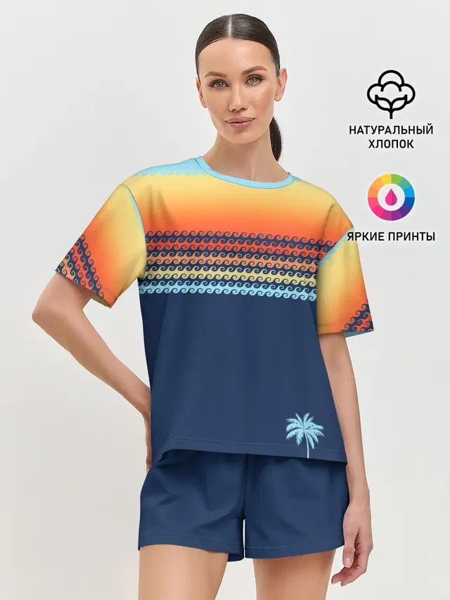 Женская пижама с шортами