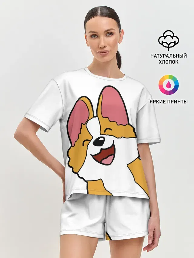 Женская пижама с шортами