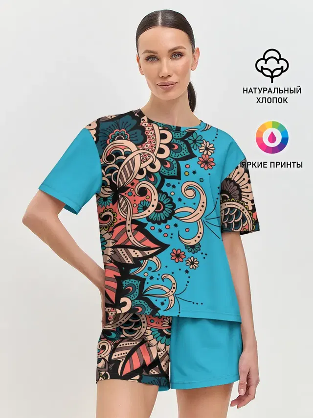 Женская пижама с шортами
