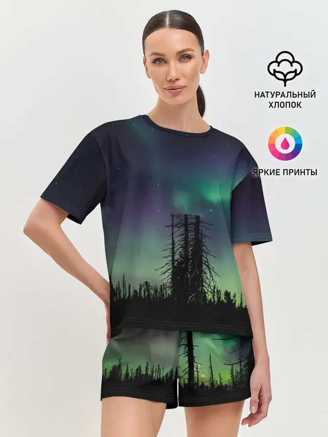 Женская пижама с шортами
