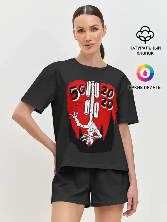 Женская пижама с шортами