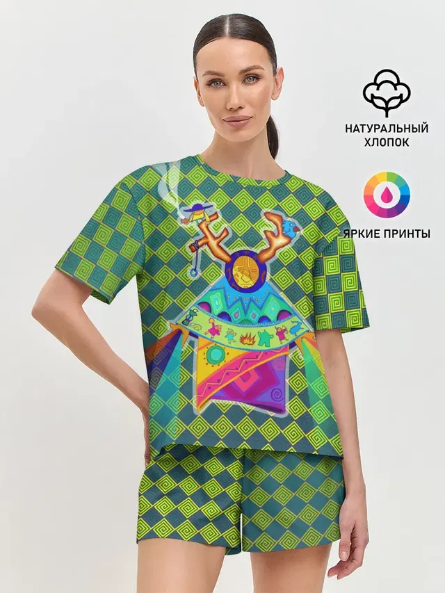 Женская пижама с шортами