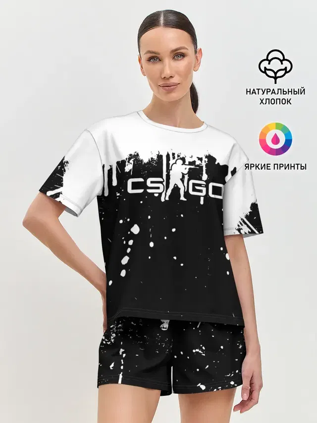 Женская пижама с шортами