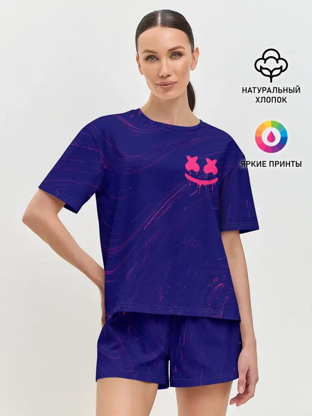 Женская пижама с шортами