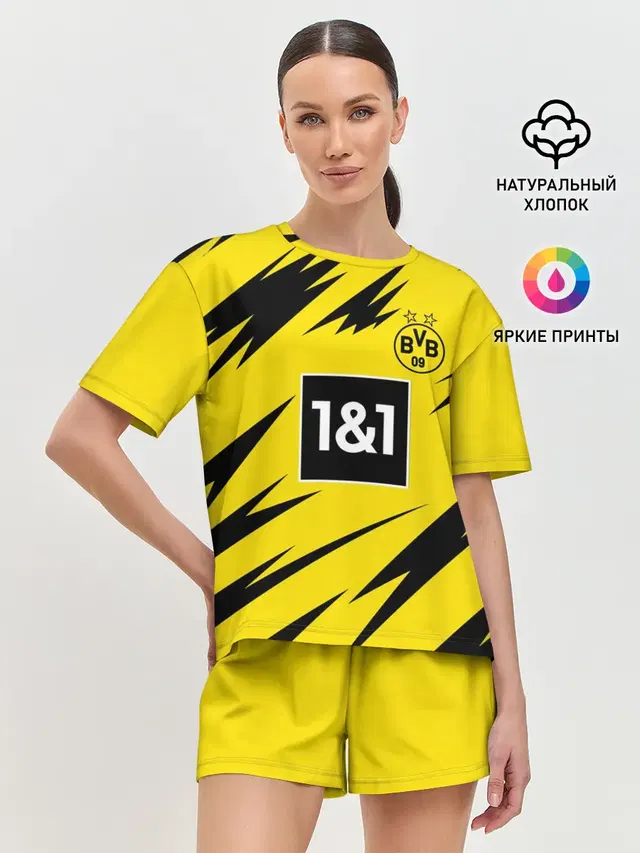 Женская пижама с шортами с принтом «Borussia — Reus Borussia Dortmund 20-21»
