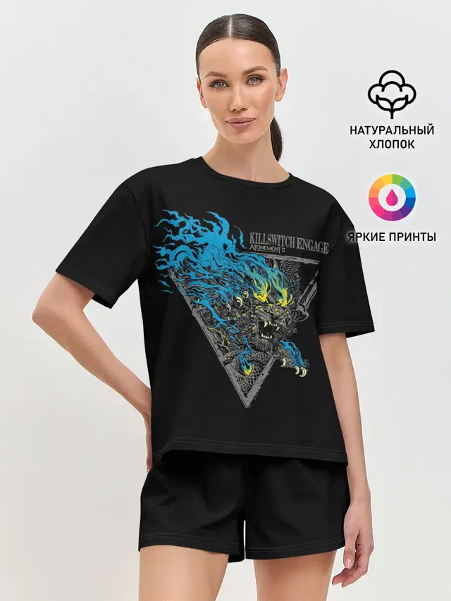 Женская пижама с шортами