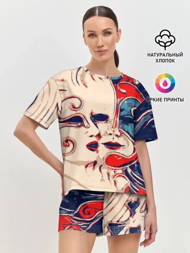 Женская пижама с шортами