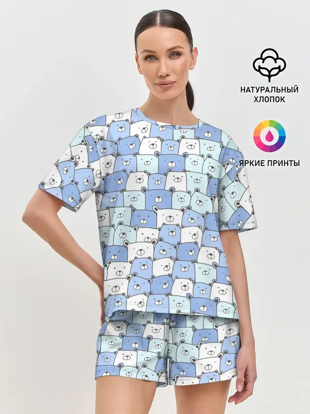 Женская пижама с шортами